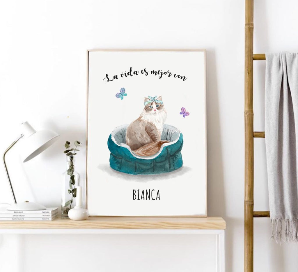 Lámina de Gatos personalizada - Sara de Bono Tienda